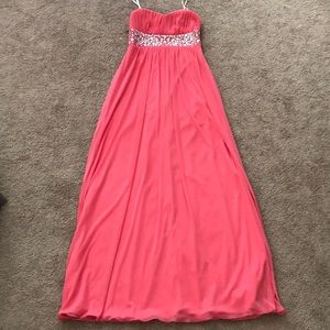 💫☁️Strapless Pink Prom Dress💫☁️